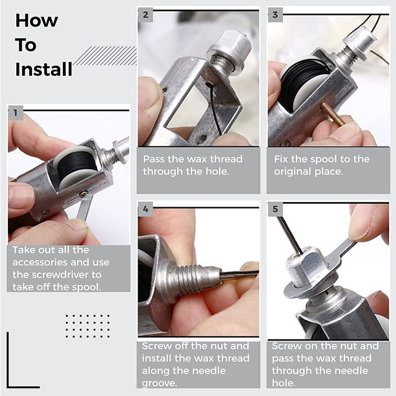 Komplet za popravak kože Kompleti šila za šivanje Speedy Factory Tool Lock Stitch Stitcher Kit Popravak cipela Canvas Heavy Sail Popravak kože