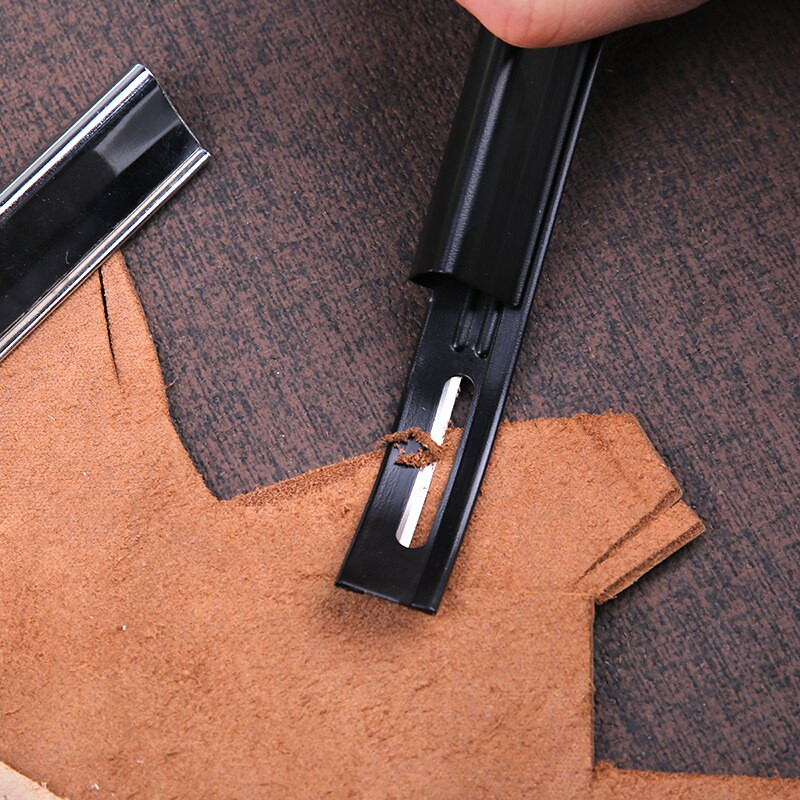 Πολύχρωμο δερμάτινο μαχαίρι σκι DIY Πρακτικό δερμάτινο λεπτό φτυάρι Δερμάτινο μαχαίρι Δερμάτινα εργαλεία κοπής χειροτεχνίας για αρχάριους