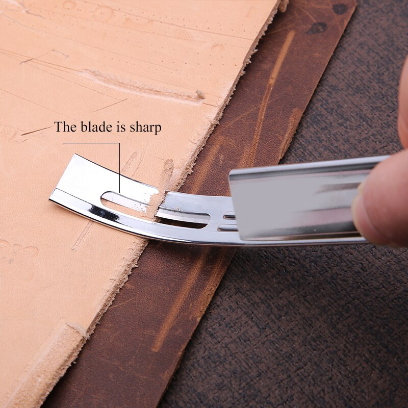 Πολύχρωμο δερμάτινο μαχαίρι σκι DIY Πρακτικό δερμάτινο λεπτό φτυάρι Δερμάτινο μαχαίρι Δερμάτινα εργαλεία κοπής χειροτεχνίας για αρχάριους