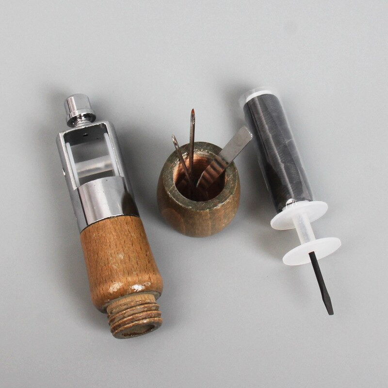 13 cm nahast õmblusniitide komplekt Käsitsi õmblusmasin Speedy Stitcher Naha käsitööõmblus kingsepa lõuendi parandamise tööriist