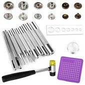 MIUSIE 40 komplekt nahast nööpkinnituste komplekt, metallist trukid, õmblusnööbid, nööpnööbid, käsitööna ja rõivaste jaoks käsitsi valmistatud