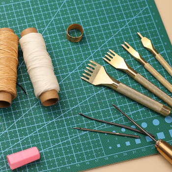 MIUSIE Professional Leather Craft Punch Tool Kit и консумативи за шиене на кожа за работа с кожени занаяти