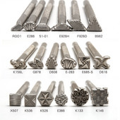 1 vnt. odos štampavimo rinkinys metalo perforavimo įrankio antspaudas, vaškas, odiniai rankdarbių štampavimo antspaudai