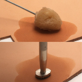 1 τεμ. Δερμάτινο κιτ σφράγισης Μεταλλικό εργαλείο διάτρησης Σφραγίδα κεριού δερμάτινο χειροτεχνία σφραγίδες διάτρησης