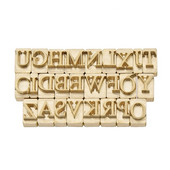 Προσαρμοσμένο λογότυπο Alphabet ορειχάλκινο Τύπος γραμματόσημο Εργαλείο σκάλισμα σιδήρου προσωπικότητας δέρμα Ξύλο DIY Εργαλείο σφράγισης ζεστού φύλλου