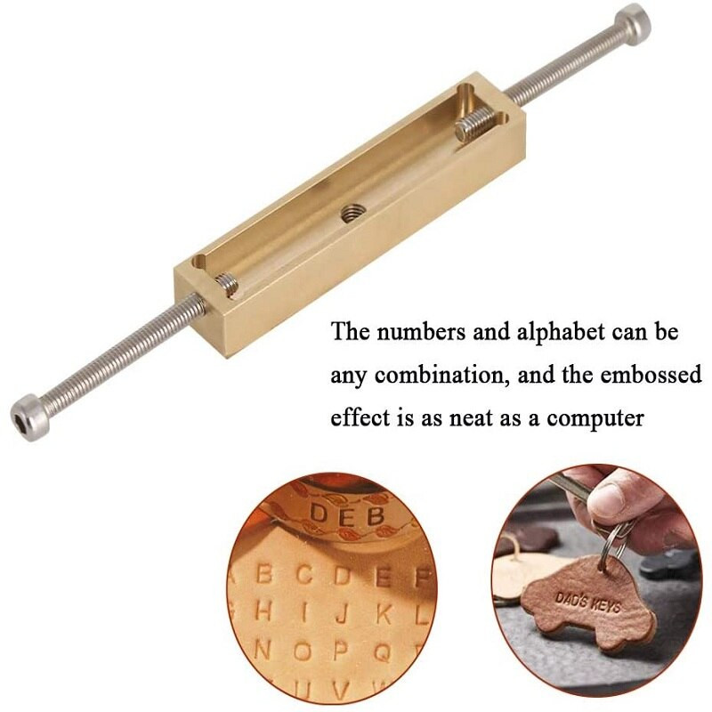 Προσαρμοσμένο λογότυπο Alphabet ορειχάλκινο Τύπος γραμματόσημο Εργαλείο σκάλισμα σιδήρου προσωπικότητας δέρμα Ξύλο DIY Εργαλείο σφράγισης ζεστού φύλλου