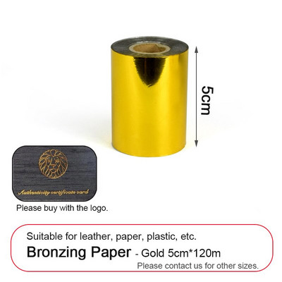 Individualaus dizaino Oda karštos folijos įspaudimas Odos štampavimas Žalvaris Logotipas Spausdinimas Antspaudavimas Folija štampavimo mašina Popierius 120m