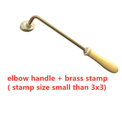 Kohandatud logo koogi messingist tembeldustööriist Kõrge temperatuuriga metallist leivavorm Brändi tähestik tähed puidust veisenahk