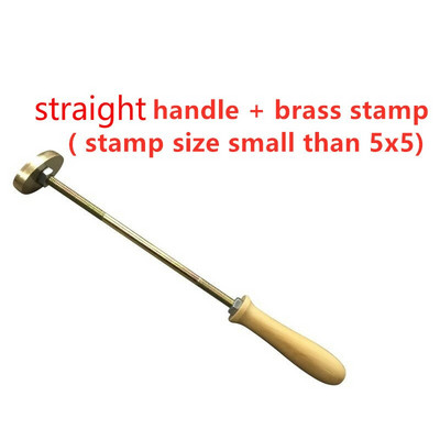 Kohandatud logo koogi messingist tembeldustööriist Kõrge temperatuuriga metallist leivavorm Brändi tähestik tähed puidust veisenahk