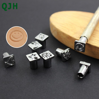 32 Style Metal Leather Carving Printing Tool DIY Manual Leather Craft Stamps Art Pattern Leather Stamping Printing Tools