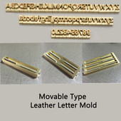 Liigutatav tüüp nahast kirjavorm Üks/kaks/kolm hoidiku vaba kombinatsiooni nimi reljeefne kaubamärk Kohandatud esialgne tähestik kuum tembeldamine