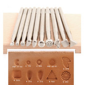 1 buc. Noul instrument pentru ștanțare din piele pentru artizanat din piele, set de ștanțare cu șa de lucru, modele de sculptură, instrumente din piele de vacă, realizate manual