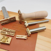 Δερμάτινο ραβδί σφραγίδας Προσαρμοσμένο ΛΟΓΟΤΥΠΟ Λαβή ψυχρής έκθλιψης Ορειχάλκινο καλούπι ράβδος κτυπήματος φυτικό μαυρισμένο δέρμα από πηλό σαπούνι ανάγλυφη επωνυμία