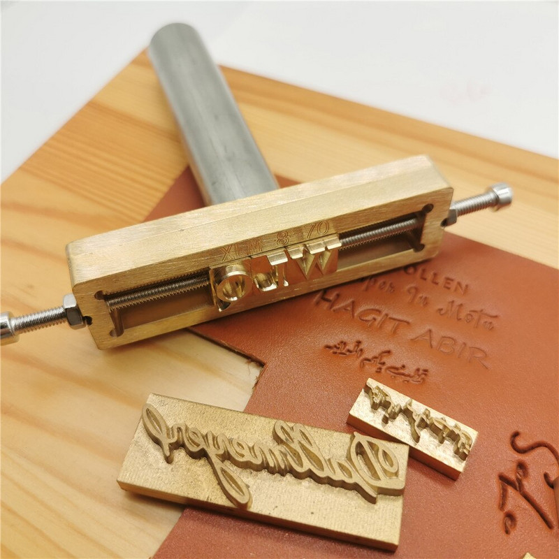 Δερμάτινο ραβδί σφραγίδας Προσαρμοσμένο ΛΟΓΟΤΥΠΟ Λαβή ψυχρής έκθλιψης Ορειχάλκινο καλούπι ράβδος κτυπήματος φυτικό μαυρισμένο δέρμα από πηλό σαπούνι ανάγλυφη επωνυμία