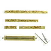 „Time New Roman“ šrifto stiliaus žalvario karštosios folijos štampavimo raidės, remiantis „A“ aukščiu 6 mm