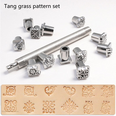 Γραμματόσημα για ανάγλυφο δερμάτινα εργαλεία Χειροποίητα DIY χειροτεχνία Zodiac Grass Constellation Γραμματόσημα με καλούπια ζώων Σετ Εργαλείο σφράγισης μετάλλων