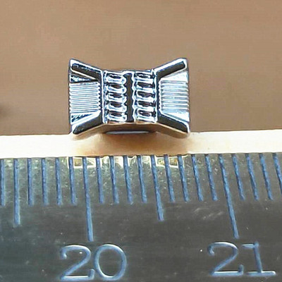 Set de instrumente pentru ștampile pentru ștampile, coș de metal din aliaj, pentru artizanat din piele, 9mm*6mm, instrumente de imprimare din metal solid pentru piele