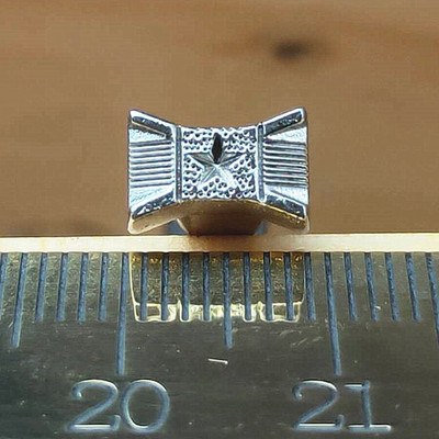 Set de instrumente pentru ștampile pentru ștampile, coș de metal din aliaj, pentru artizanat din piele, 9mm*6mm, instrumente de imprimare din metal solid pentru piele