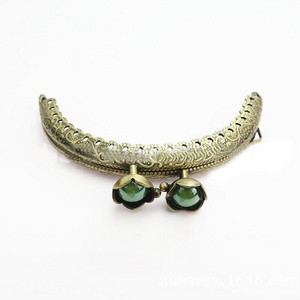 DIY Vintage ανάγλυφη κεφαλή Πορτοφόλι Πλαίσιο υψηλής ποιότητας μεταλλικό κούμπωμα Κλείσιμο Τσάντες συμπλέκτη Ανταλλακτικά DIY πορτοφόλι