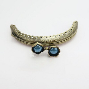 DIY Vintage ανάγλυφη κεφαλή Πορτοφόλι Πλαίσιο υψηλής ποιότητας μεταλλικό κούμπωμα Κλείσιμο Τσάντες συμπλέκτη Ανταλλακτικά DIY πορτοφόλι