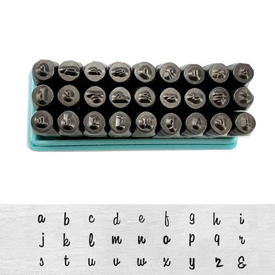 Ehted tempel Nahast tembeldamine terasest kullast hõbedast metallist templid DIY kohandatud LOGO Nimi Ehted Tööriistad Numbrite tähestiku komplekt Puncher