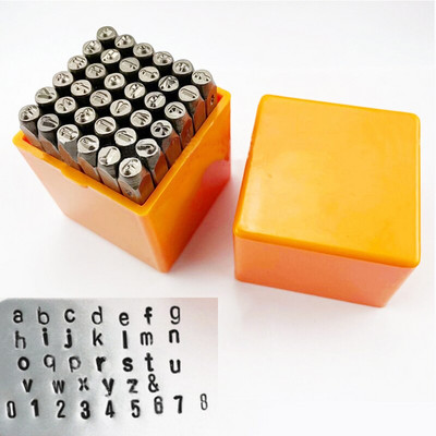 Ehted tempel Nahast tembeldamine terasest kullast hõbedast metallist templid DIY kohandatud LOGO Nimi Ehted Tööriistad Numbrite tähestiku komplekt Puncher