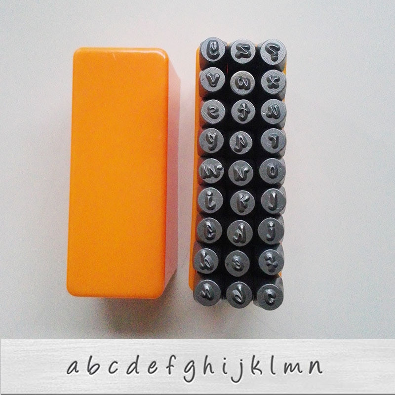 Ehted tempel Nahast tembeldamine terasest kullast hõbedast metallist templid DIY kohandatud LOGO Nimi Ehted Tööriistad Numbrite tähestiku komplekt Puncher