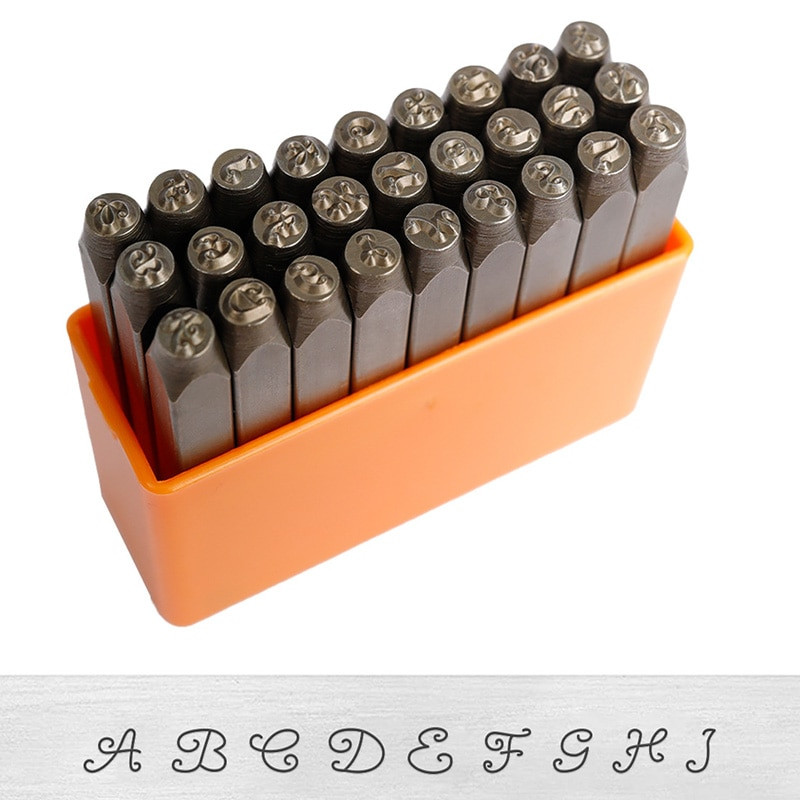 Ehted tempel Nahast tembeldamine terasest kullast hõbedast metallist templid DIY kohandatud LOGO Nimi Ehted Tööriistad Numbrite tähestiku komplekt Puncher