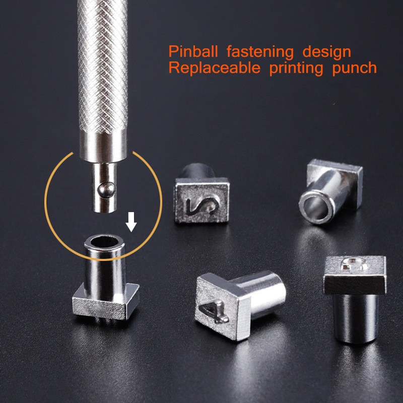 Μεταλλικά γράμματα και αριθμοί/στάμπο μοτίβο Punch Set 37PCS, DIY Leather Stamping Tool Set, for Leather Craft Printing Tools 3,5/6,5M