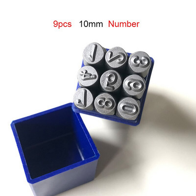 9/27 τμχ Μεταλλικά γραμματόσημα Γράμματα Αριθμοί αλφαβήτου Κιτ σφράγισης Εργαλείο διάτρησης για δέρμα Υψηλής ποιότητας Δερμάτινα κοσμήματα DIY Σφραγίδα