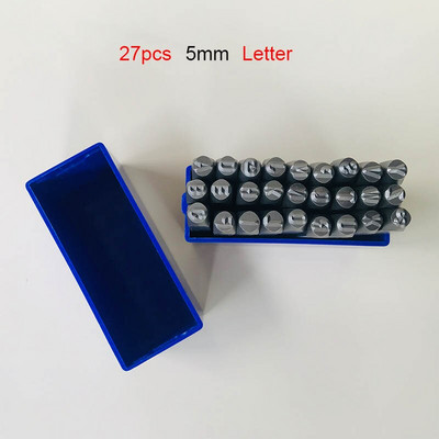 9/27 τμχ Μεταλλικά γραμματόσημα Γράμματα Αριθμοί αλφαβήτου Κιτ σφράγισης Εργαλείο διάτρησης για δέρμα Υψηλής ποιότητας Δερμάτινα κοσμήματα DIY Σφραγίδα