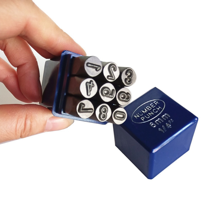 9/27 τμχ Μεταλλικά γραμματόσημα Γράμματα Αριθμοί αλφαβήτου Κιτ σφράγισης Εργαλείο διάτρησης για δέρμα Υψηλής ποιότητας Δερμάτινα κοσμήματα DIY Σφραγίδα