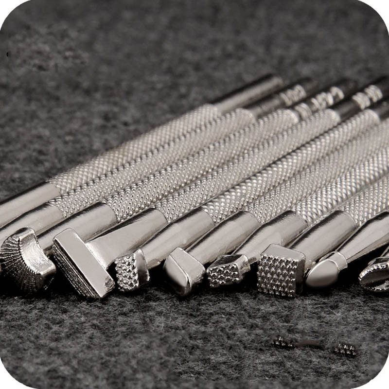 1 τμχ Δερμάτινο εργαλείο εκτύπωσης Κράμα σκάλισμα χειροτεχνίας σφραγίδες διάτρησης Γλυπτό τυπωμένο DIY Δερμάτινη σέλα εργασίας Leathercraft Staming