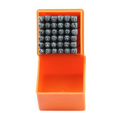 Markice s dizajnom slova i brojeva od nehrđajućeg čelika od 36 komada Set alata za bušenje od očvrsnute metalne kože, zanatske marke 2/3/4/5 mm