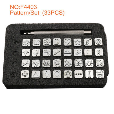 37 Μεταλλικά γράμματα και αριθμοί/σφραγίδα μοτίβου Punch Set for Leather Craft Printing Tools 3.5/6.5MM, DIY Leather Stamping Tool Set,
