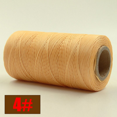 Ανθεκτικό 260 μέτρα/τεμ 150D υφαντό 1mm Επίπεδο κερί κλωστή για DIY δερμάτινες ραφές χειροποίητης ραπτικής χειροτεχνίας κερωμένη σειρά διαφορετικών χρωμάτων
