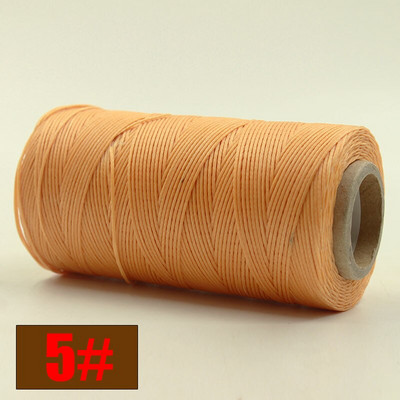 Ανθεκτικό 260 μέτρα/τεμ 150D υφαντό 1mm Επίπεδο κερί κλωστή για DIY δερμάτινες ραφές χειροποίητης ραπτικής χειροτεχνίας κερωμένη σειρά διαφορετικών χρωμάτων