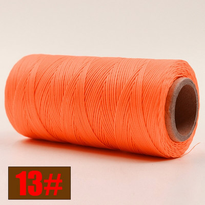 Ανθεκτικό 260 μέτρα/τεμ 150D υφαντό 1mm Επίπεδο κερί κλωστή για DIY δερμάτινες ραφές χειροποίητης ραπτικής χειροτεχνίας κερωμένη σειρά διαφορετικών χρωμάτων