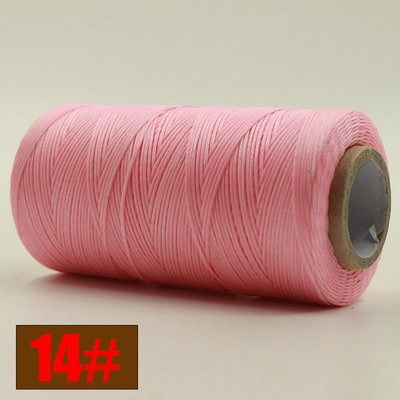 Ανθεκτικό 260 μέτρα/τεμ 150D υφαντό 1mm Επίπεδο κερί κλωστή για DIY δερμάτινες ραφές χειροποίητης ραπτικής χειροτεχνίας κερωμένη σειρά διαφορετικών χρωμάτων