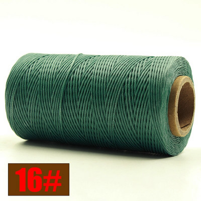 Ανθεκτικό 260 μέτρα/τεμ 150D υφαντό 1mm Επίπεδο κερί κλωστή για DIY δερμάτινες ραφές χειροποίητης ραπτικής χειροτεχνίας κερωμένη σειρά διαφορετικών χρωμάτων