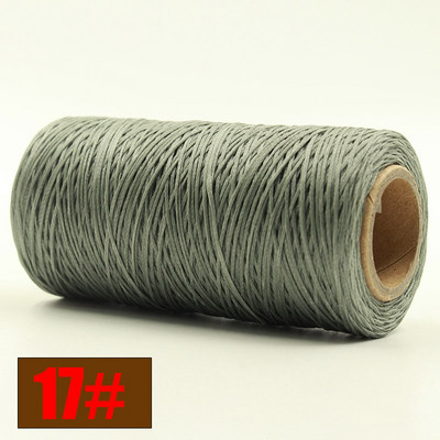 Ανθεκτικό 260 μέτρα/τεμ 150D υφαντό 1mm Επίπεδο κερί κλωστή για DIY δερμάτινες ραφές χειροποίητης ραπτικής χειροτεχνίας κερωμένη σειρά διαφορετικών χρωμάτων