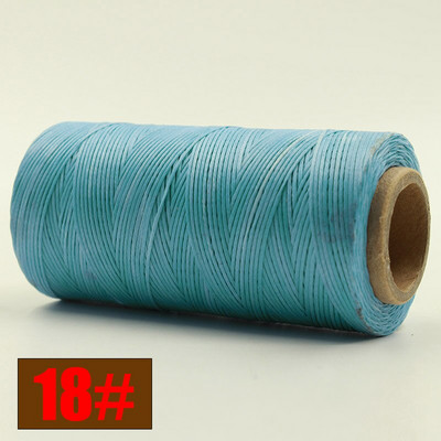 Ανθεκτικό 260 μέτρα/τεμ 150D υφαντό 1mm Επίπεδο κερί κλωστή για DIY δερμάτινες ραφές χειροποίητης ραπτικής χειροτεχνίας κερωμένη σειρά διαφορετικών χρωμάτων