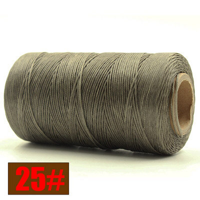 Ανθεκτικό 260 μέτρα/τεμ 150D υφαντό 1mm Επίπεδο κερί κλωστή για DIY δερμάτινες ραφές χειροποίητης ραπτικής χειροτεχνίας κερωμένη σειρά διαφορετικών χρωμάτων