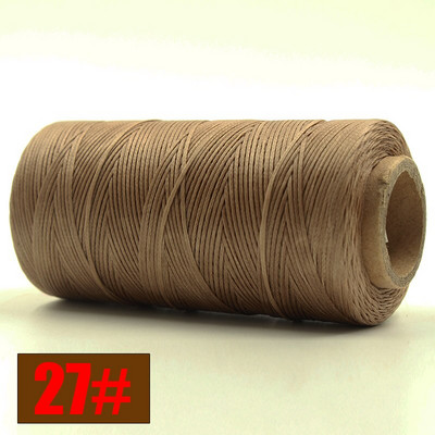 Ανθεκτικό 260 μέτρα/τεμ 150D υφαντό 1mm Επίπεδο κερί κλωστή για DIY δερμάτινες ραφές χειροποίητης ραπτικής χειροτεχνίας κερωμένη σειρά διαφορετικών χρωμάτων