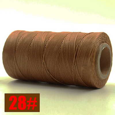 Ανθεκτικό 260 μέτρα/τεμ 150D υφαντό 1mm Επίπεδο κερί κλωστή για DIY δερμάτινες ραφές χειροποίητης ραπτικής χειροτεχνίας κερωμένη σειρά διαφορετικών χρωμάτων