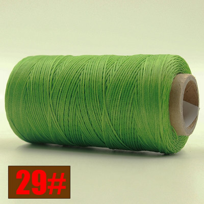 Ανθεκτικό 260 μέτρα/τεμ 150D υφαντό 1mm Επίπεδο κερί κλωστή για DIY δερμάτινες ραφές χειροποίητης ραπτικής χειροτεχνίας κερωμένη σειρά διαφορετικών χρωμάτων