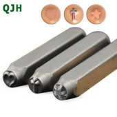 DIY Carving Cross Star Südame ehted Tembeldamine Tähestik LOGO Terastemplid Vormi märgistamise tööriist Punch Die For Nahast Sõrmus Käevõru