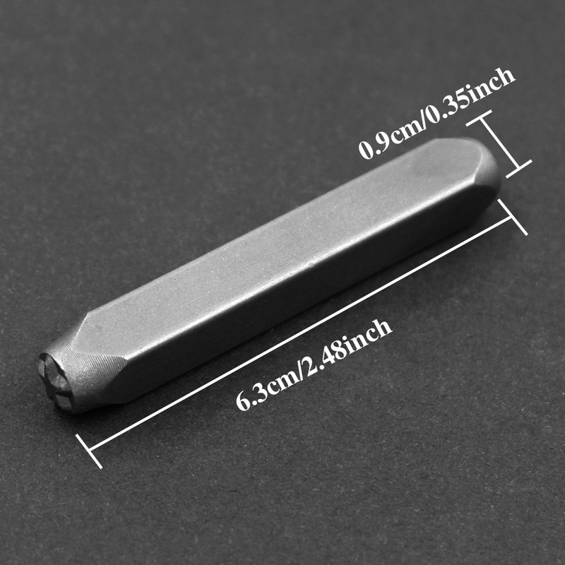 DIY Carving Cross Star Südame ehted Tembeldamine Tähestik LOGO Terastemplid Vormi märgistamise tööriist Punch Die For Nahast Sõrmus Käevõru