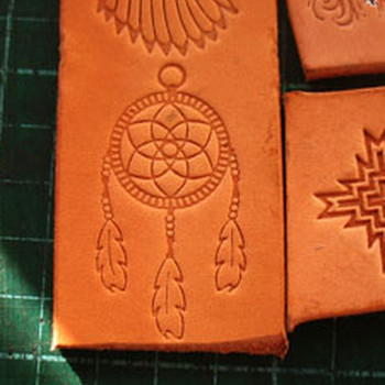 Кожени печати с индийски мотив Алуминиева форма с лого Кожени форми за щампи 13 бр./компл. Направи си сам Leathercraft Горещ щампован релеф