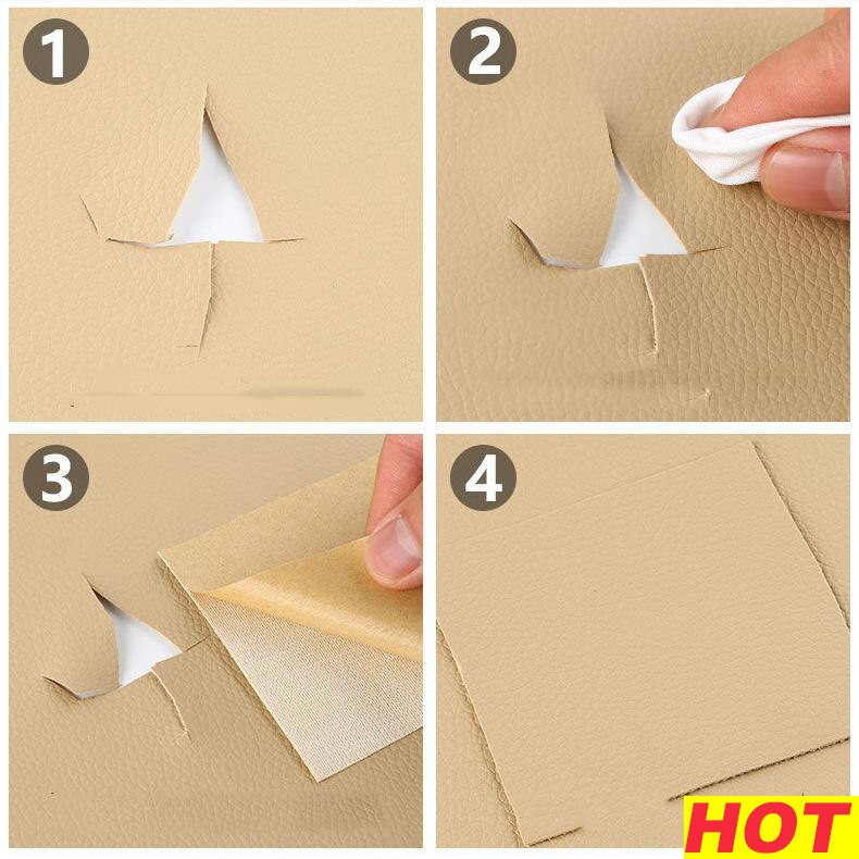 50X138 lipnus odos taisymo lipdukas, skirtas automobilinės sėdynės sofos odos remontui, spalvų taisymui, atnaujinamiems odos priedams